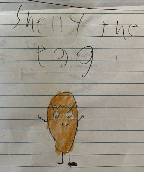 drawing of Shelly the Egg